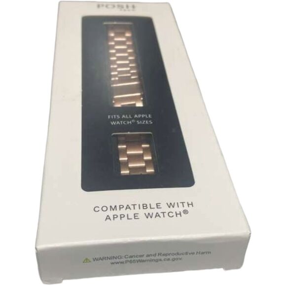 Posh Tech Sloan Skinny Rose Gold Stainless Steel Band for Apple Watch 38/40/41mm - Picture 7 of 8